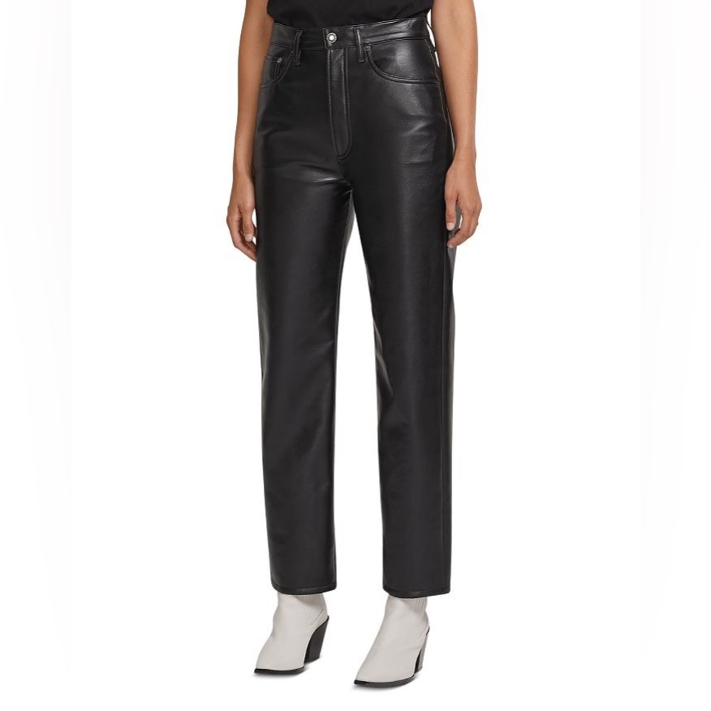 Agolde Leather 90s Pinch Waist Pant sz 30